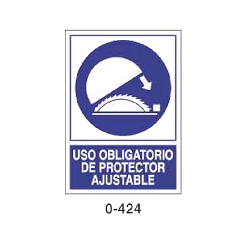 Placa de Obligación Tipo 1 (Lámina - Clase A)//Mandatory Signboard Type 1 (Plastic Sheet - Class A)