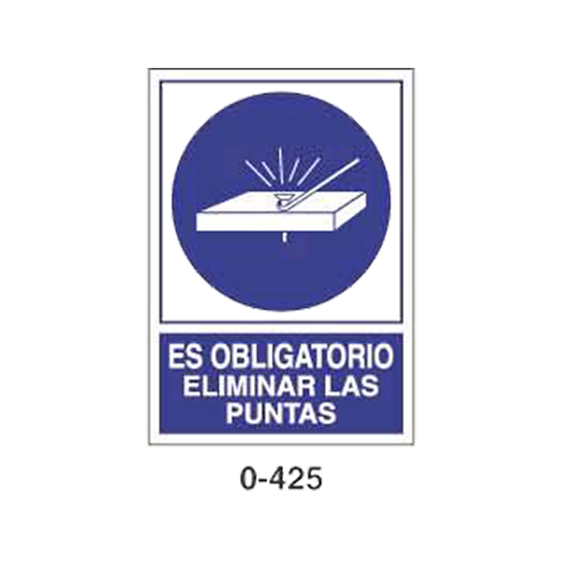 Placa de Obligación Tipo 1 (Lámina - Clase A)//Mandatory Signboard Type 1 (Plastic Sheet - Class A)