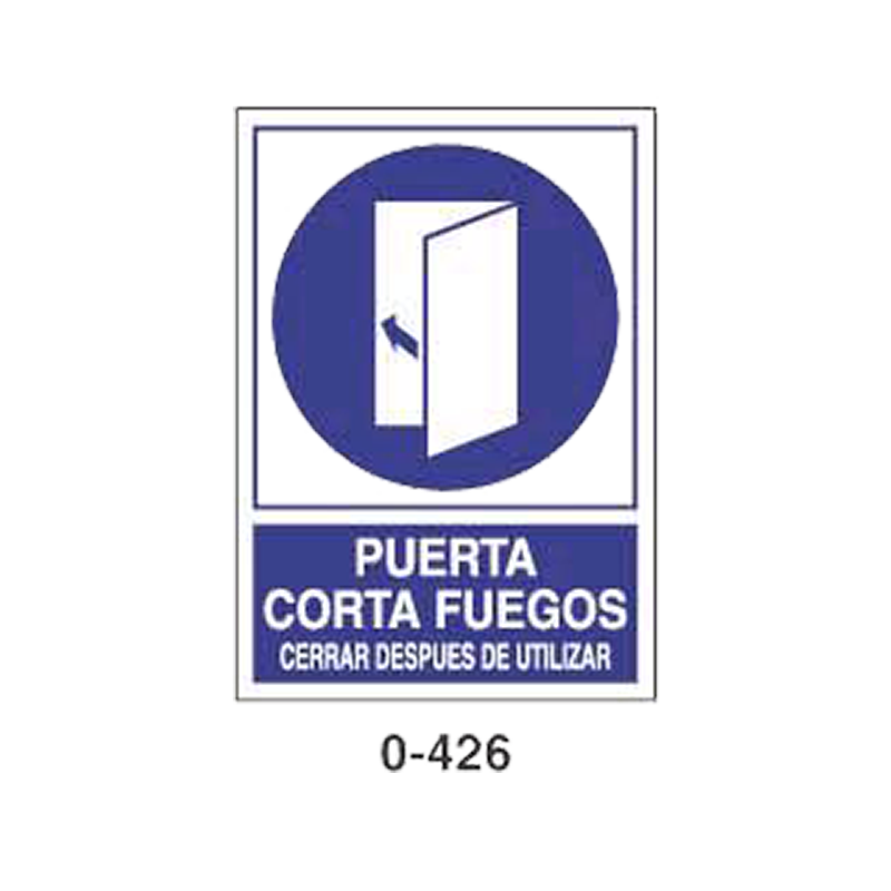 Placa de Obligación Tipo 1 (Placa - Clase B)//Mandatory Signboard Type 1 (Plastic Sheet - Class B)