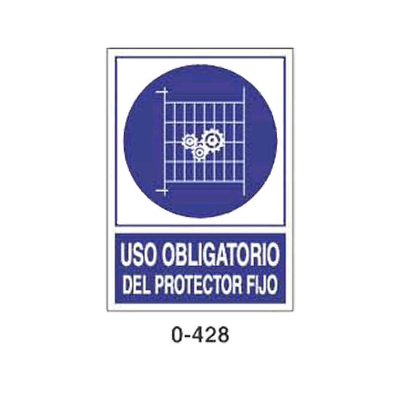 Placa de Obligación Tipo 1 (Lámina - Clase A)//Mandatory Signboard Type 1 (Plastic Sheet - Class A)