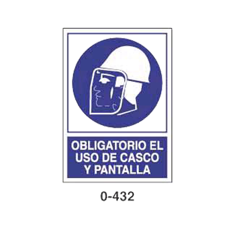 Placa de Obligación Tipo 1 (Lámina - Clase A)//Mandatory Signboard Type 1 (Plastic Sheet - Class A)