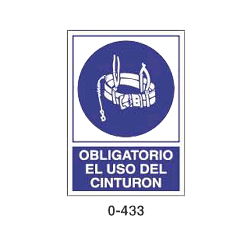 Placa de Obligación Tipo 1 (Lámina - Clase A)//Mandatory Signboard Type 1 (Plastic Sheet - Class A)