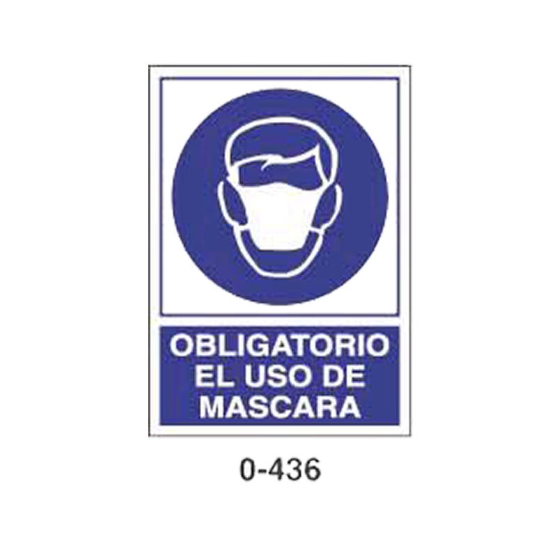 Placa de Obligación Tipo 1 (Lámina - Clase A)//Mandatory Signboard Type 1 (Plastic Sheet - Class A)