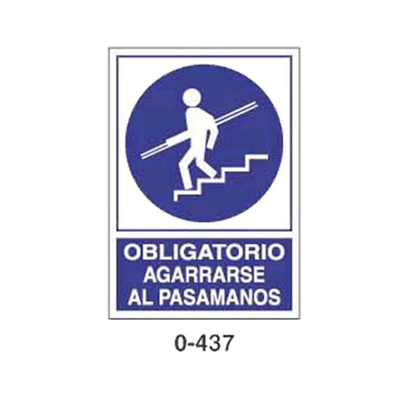 Placa de Obligación Tipo 2 (Placa - Clase B)//Mandatory Signboard Type 2 (Plastic Sheet - Class B)