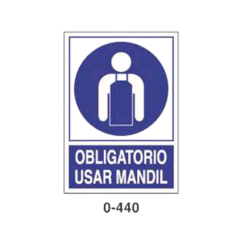 Placa de Obligación Tipo 2 (Lámina - Clase A)//Mandatory Signboard Type 2 (Plastic Sheet - Class A)