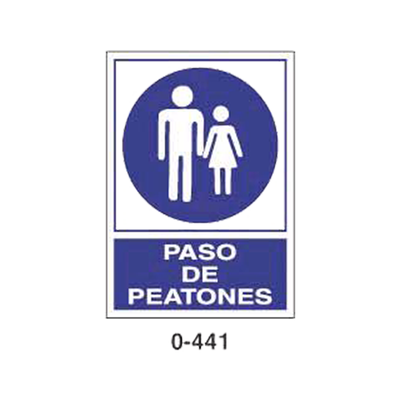 Placa de Obligación Tipo 2 (Placa - Clase B)//Mandatory Signboard Type 2 (Plastic Sheet - Class B)