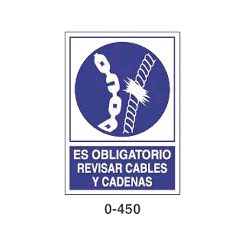 Placa de Obligación Tipo 2 (Placa - Clase B)//Mandatory Signboard Type 2 (Plastic Sheet - Class B)