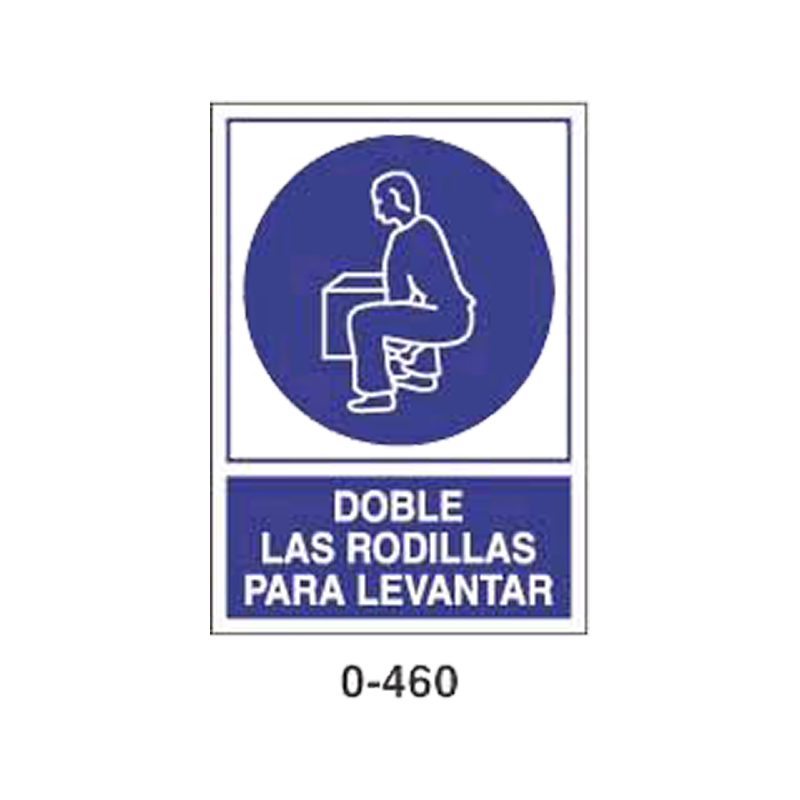 Placa de Obligación Tipo 2 (Placa - Clase B)//Mandatory Signboard Type 2 (Plastic Sheet - Class B)