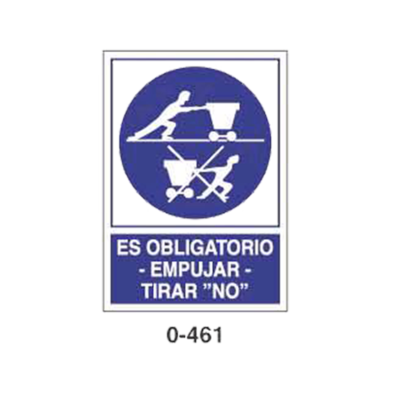 Placa de Obligación Tipo 2 (Placa - Clase B)//Mandatory Signboard Type 2 (Plastic Sheet - Class B)