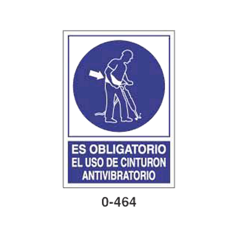 Placa de Obligación Tipo 2 (Lámina - Clase A)//Mandatory Signboard Type 2 (Plastic Sheet - Class A)