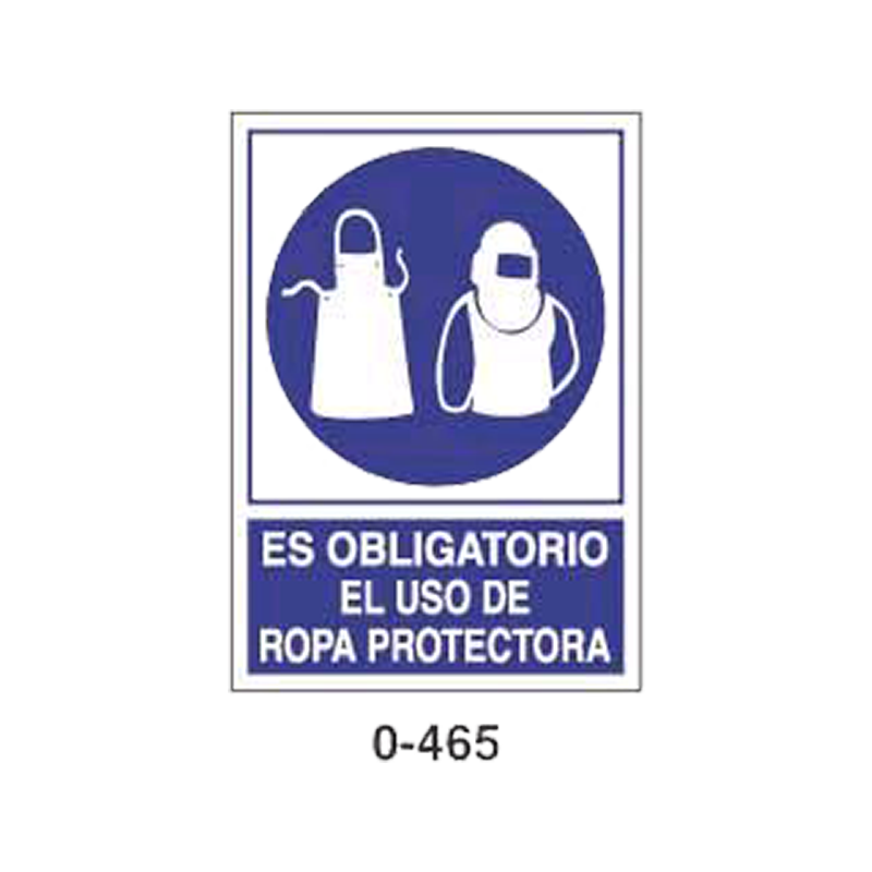 Placa de Obligación Tipo 2 (Lámina - Clase A)//Mandatory Signboard Type 2 (Plastic Sheet - Class A)