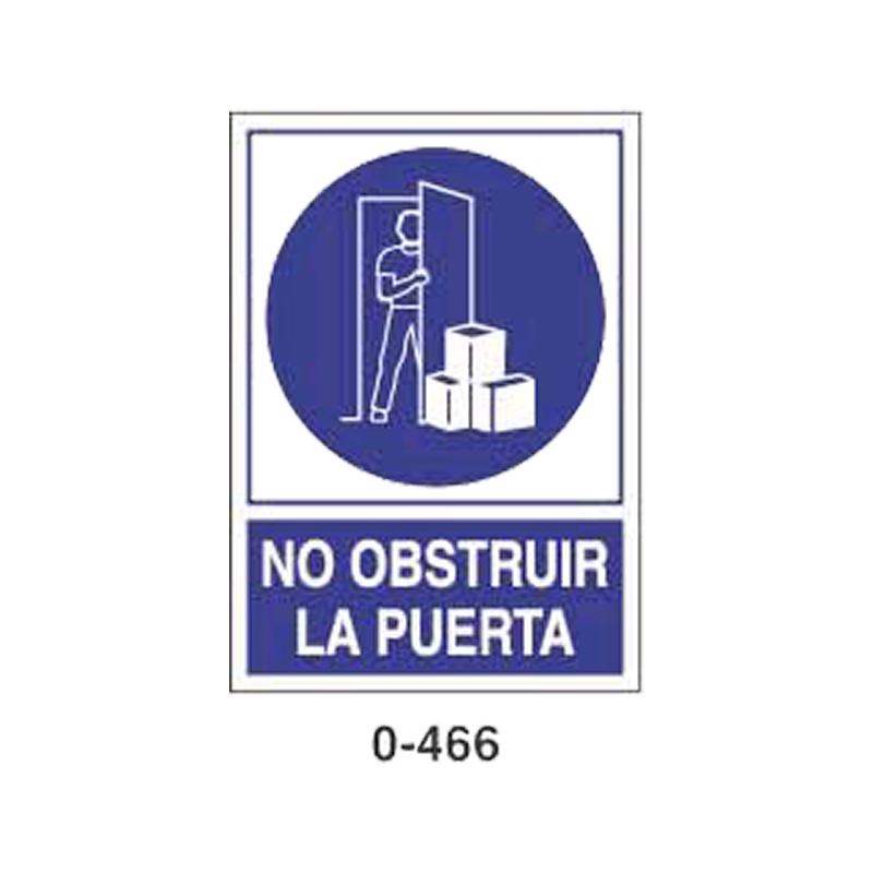 Placa de Obligación Tipo 2 (Placa - Clase B)//Mandatory Signboard Type 2 (Plastic Sheet - Class B)