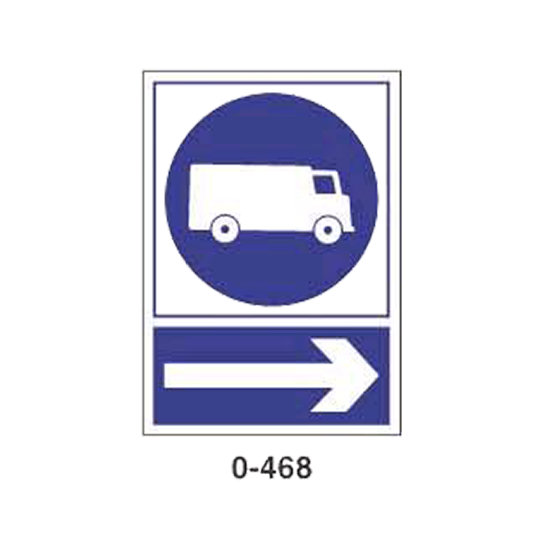 Placa de Obligación Tipo 2 (Lámina - Clase A)//Mandatory Signboard Type 2 (Plastic Sheet - Class A)