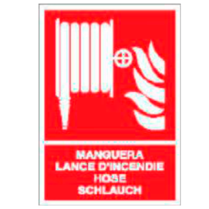 Placa de Prohibición y PCI Tipo 1 (Placa - Clase B)//Prohibition and Fire Signboard Type 1 (Plastic Sheet - Class B)