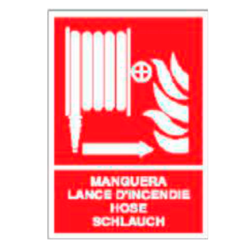 Placa de Prohibición y PCI Tipo 1 (Placa - Clase B)//Prohibition and Fire Signboard Type 1 (Plastic Sheet - Class B)