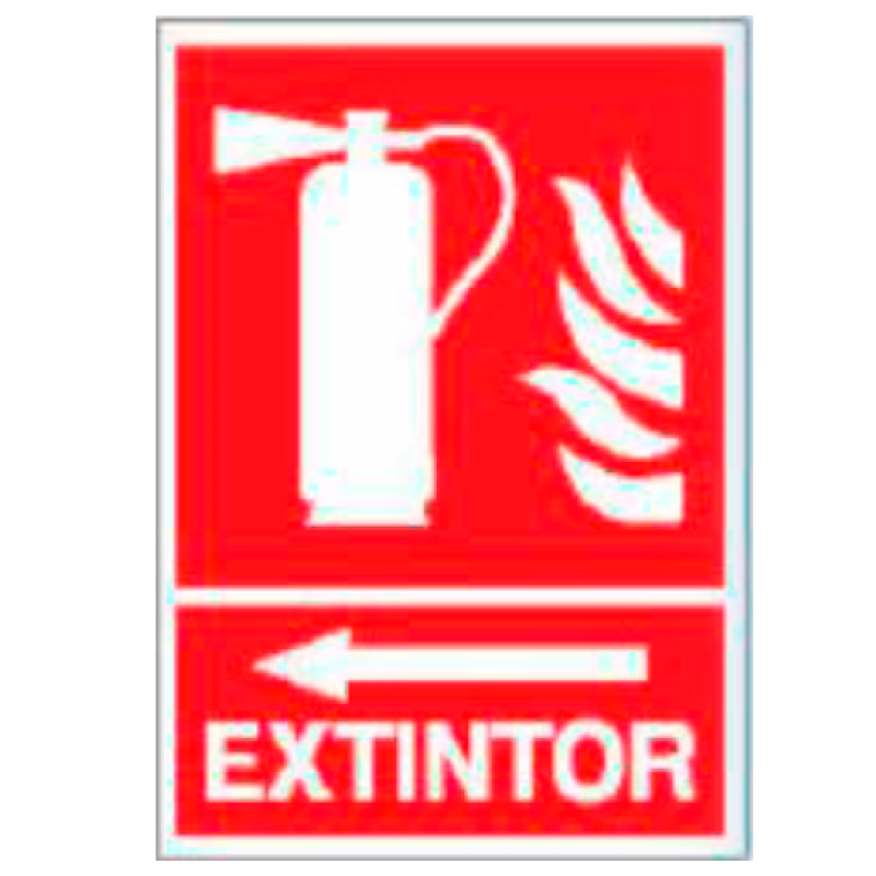 Placa de Prohibición y PCI Tipo 1 (Placa - Clase B)//Prohibition and Fire Signboard Type 1 (Plastic Sheet - Class B)