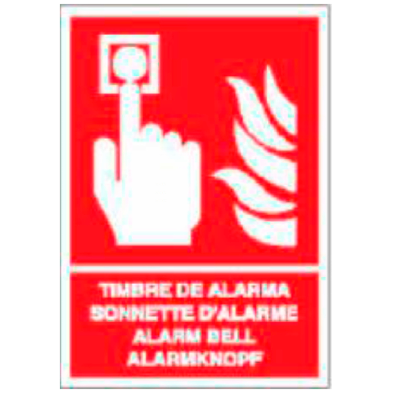 Placa de Prohibición y PCI Tipo 1 (Placa - Clase B)//Prohibition and Fire Signboard Type 1 (Plastic Sheet - Class B)