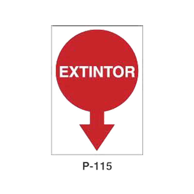 Placa de Prohibición y PCI Tipo 1 (Placa - Clase B)//Prohibition and Fire Signboard Type 1 (Plastic Sheet - Class B)