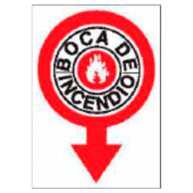 Placa de Prohibición y PCI Tipo 1 (Placa - Clase B)//Prohibition and Fire Signboard Type 1 (Plastic Sheet - Class B)