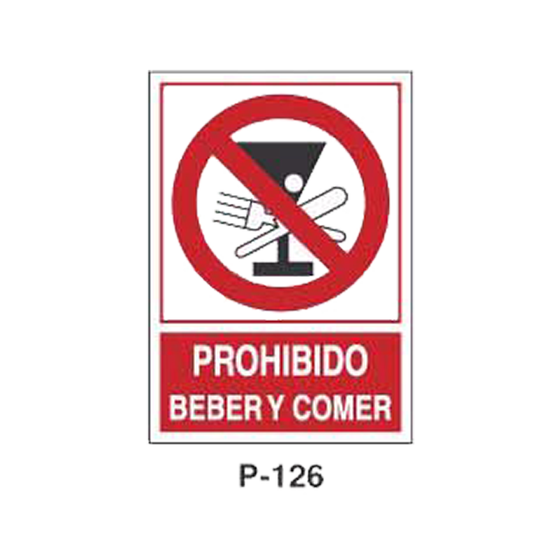 Placa de Prohibición y PCI Tipo 1 (Placa - Clase B)//Prohibition and Fire Signboard Type 1 (Plastic Sheet - Class B)