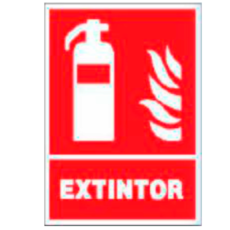Placa de Prohibición y PCI Tipo 1 (Lámina - Clase A)//Prohibition and Fire Signboard Type 1 (Plastic Sheet - Class A)