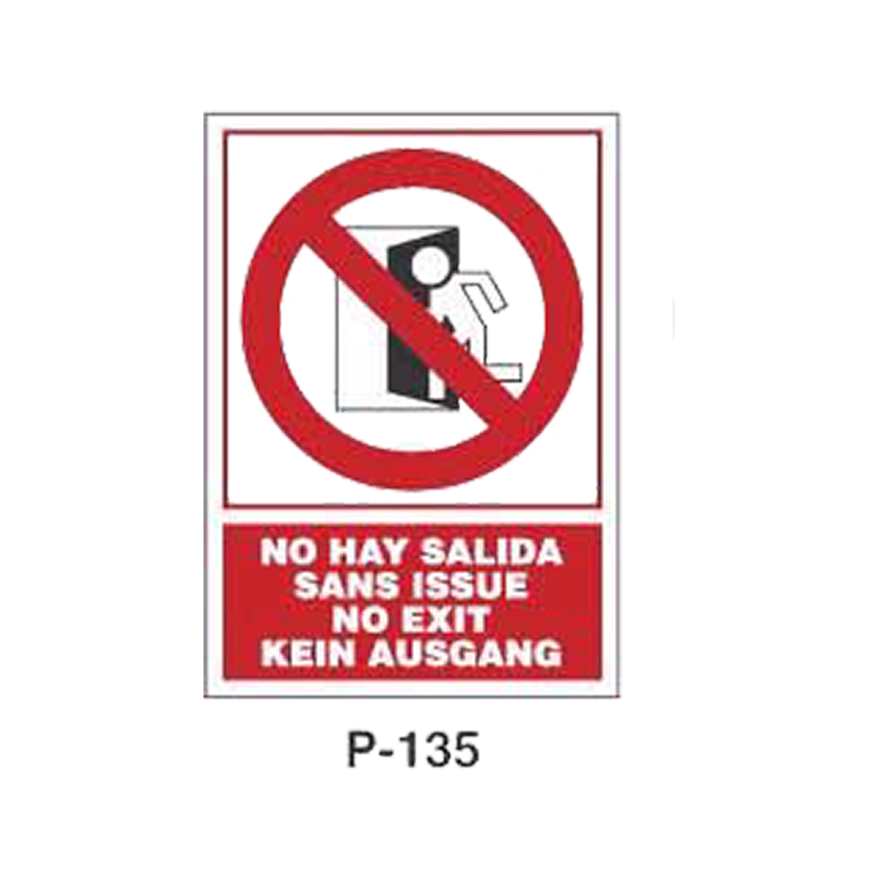Placa de Prohibición y PCI Tipo 1 (Lámina - Clase A)//Prohibition and Fire Signboard Type 1 (Plastic Sheet - Class A)