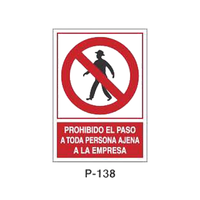 Placa de Prohibición y PCI Tipo 2 (Placa - Clase B)//Prohibition and Fire Signboard Type 2 (Plastic Sheet - Class B)