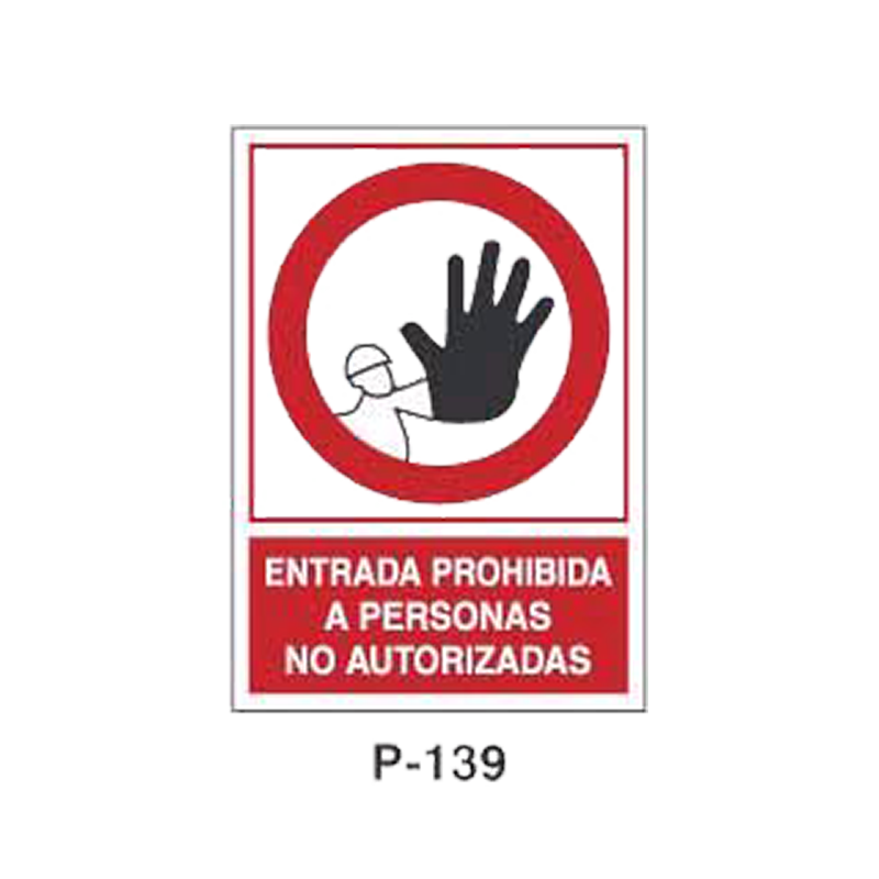Placa de Prohibición y PCI Tipo 2 (Lámina - Clase A)//Prohibition and Fire Signboard Type 2 (Plastic Sheet - Class A)