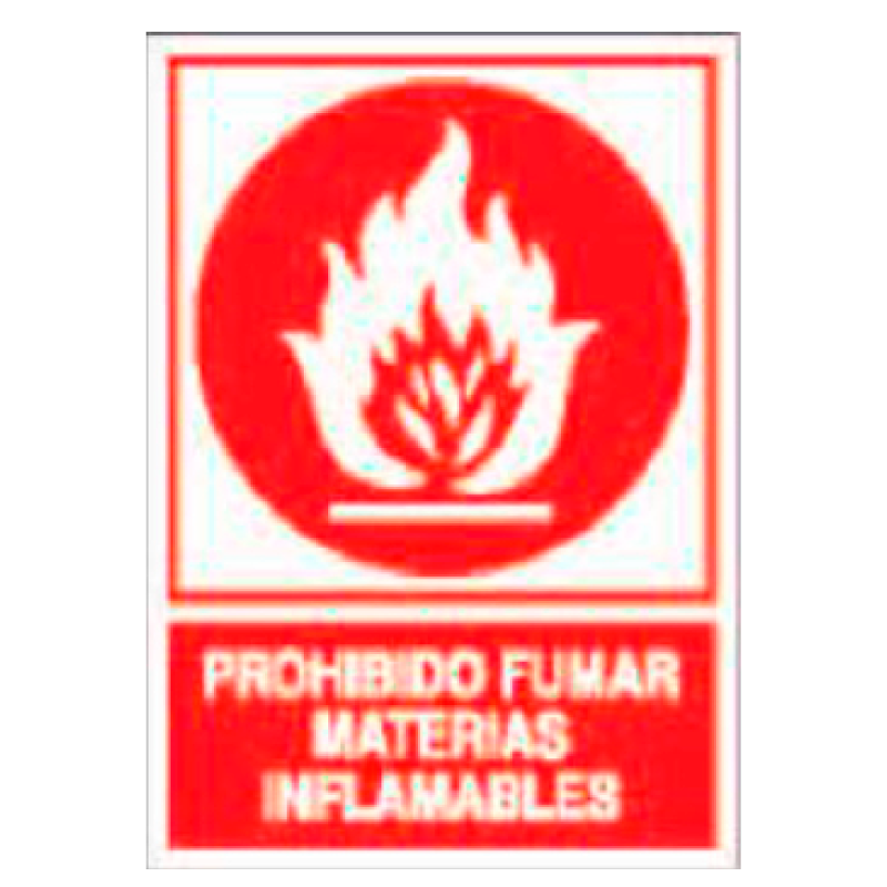Placa de Prohibición y PCI Tipo 2 (Lámina - Clase A)//Prohibition and Fire Signboard Type 2 (Plastic Sheet - Class A)