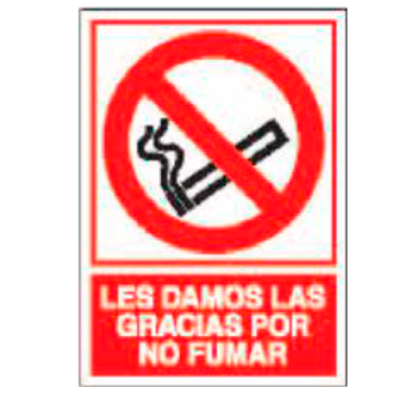 Placa de Prohibición y PCI Tipo 2 (Lámina - Clase A)//Prohibition and Fire Signboard Type 2 (Plastic Sheet - Class A)