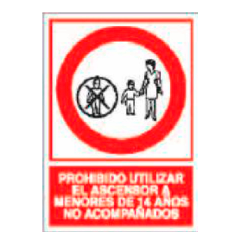 Placa de Prohibición y PCI Tipo 2 (Placa - Clase B)//Prohibition and Fire Signboard Type 2 (Plastic Sheet - Class B)