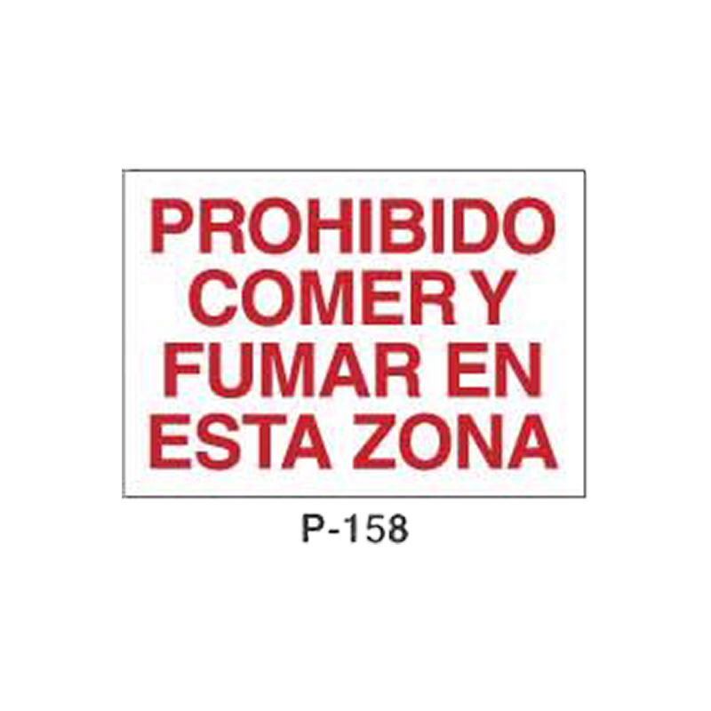 Placa de Prohibición y PCI Tipo 2 (Lámina - Clase A)//Prohibition and Fire Signboard Type 2 (Plastic Sheet - Class A)