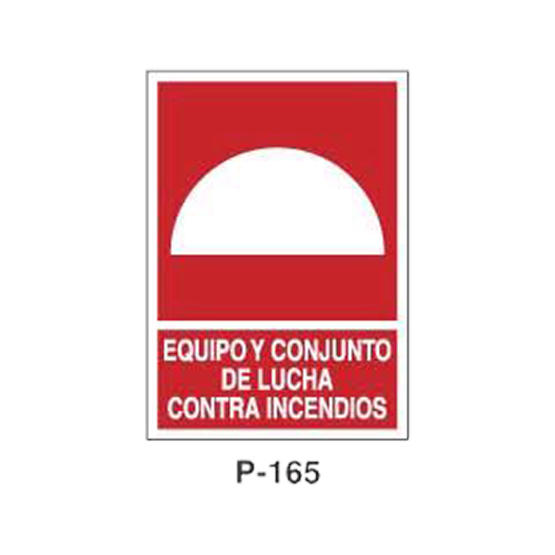 Placa de Prohibición y PCI Tipo 2 (Lámina - Clase A)//Prohibition and Fire Signboard Type 2 (Plastic Sheet - Class A)