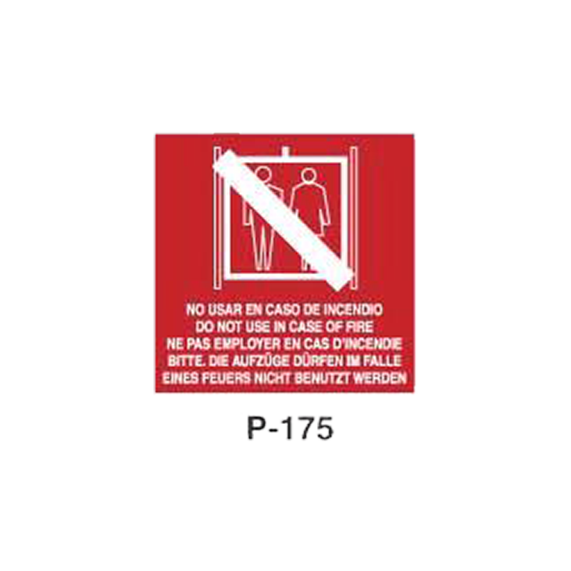 Placa de Prohibición y PCI Tipo 3 (Lámina - Clase A)//Prohibition and Fire Signboard Type 3 (Plastic Sheet - Class A)