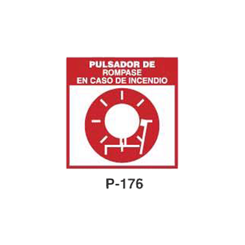 Placa de Prohibición y PCI Tipo 3 (Placa - Clase B)//Prohibition and Fire Signboard Type 3 (Plastic Sheet - Class B)