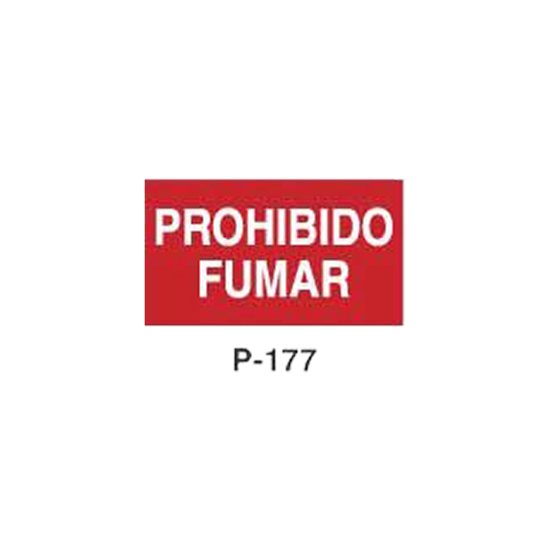 Placa de Prohibición y PCI Tipo 3 (Placa - Clase B)//Prohibition and Fire Signboard Type 3 (Plastic Sheet - Class B)