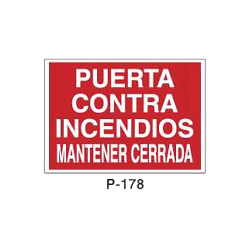 Placa de Prohibición y PCI Tipo 3 (Lámina - Clase A)//Prohibition and Fire Signboard Type 3 (Plastic Sheet - Class A)