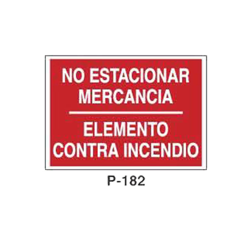Placa de Prohibición y PCI Tipo 3 (Lámina - Clase A)//Prohibition and Fire Signboard Type 3 (Plastic Sheet - Class A)
