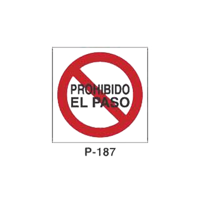 Placa de Prohibición y PCI Tipo 3 (Placa - Clase B)//Prohibition and Fire Signboard Type 3 (Plastic Sheet - Class B)