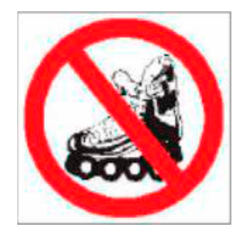 Placa de Prohibición y PCI Tipo 3 (Placa - Clase B)//Prohibition and Fire Signboard Type 3 (Plastic Sheet - Class B)