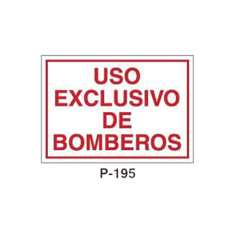 Placa de Prohibición y PCI Tipo 3 (Placa - Clase B)//Prohibition and Fire Signboard Type 3 (Plastic Sheet - Class B)