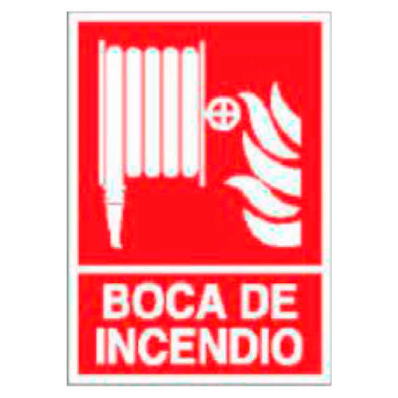 Placa de Prohibición y PCI Tipo 3 (Lámina - Clase A)//Prohibition and Fire Signboard Type 3 (Plastic Sheet - Class A)