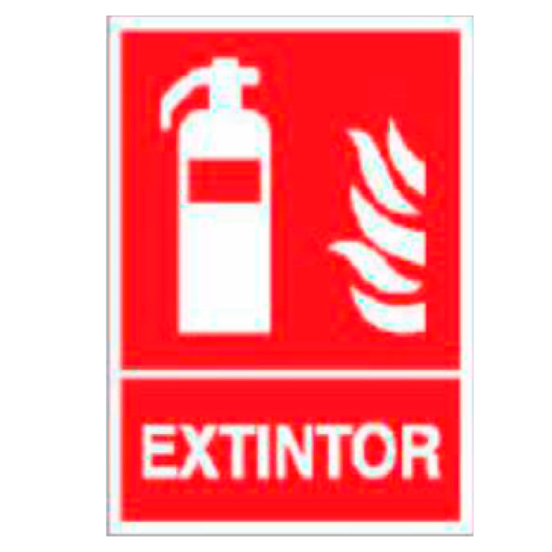 Placa de Prohibición y PCI Tipo 4 (Lámina - Clase A)//Prohibition and Fire Signboard Type 4 (Plastic Sheet - Class A)