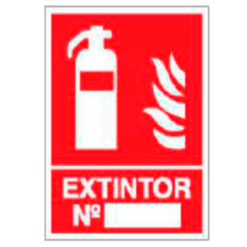 Placa de Prohibición y PCI Tipo 4 (Placa - Clase B)//Prohibition and Fire Signboard Type 4 (Plastic Sheet - Class B)