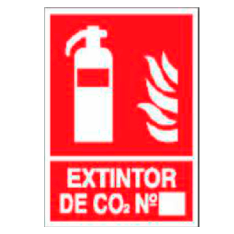 Placa de Prohibición y PCI Tipo 4 (Placa - Clase B)//Prohibition and Fire Signboard Type 4 (Plastic Sheet - Class B)