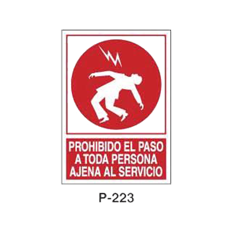 Placa de Prohibición y PCI Tipo 4 (Lámina - Clase A)//Prohibition and Fire Signboard Type 4 (Plastic Sheet - Class A)