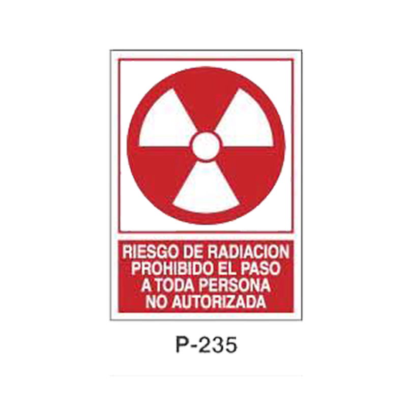 Placa de Prohibición y PCI Tipo 4 (Lámina - Clase A)//Prohibition and Fire Signboard Type 4 (Plastic Sheet - Class A)
