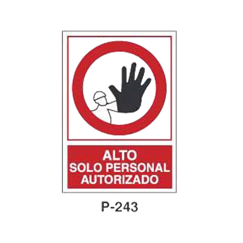 Placa de Prohibición y PCI Tipo 4 (Lámina - Clase A)//Prohibition and Fire Signboard Type 4 (Plastic Sheet - Class A)