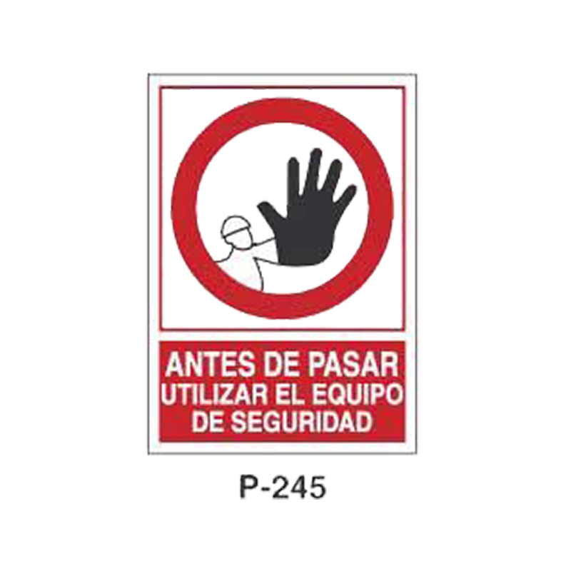 Placa de Prohibición y PCI Tipo 4 (Lámina - Clase A)//Prohibition and Fire Signboard Type 4 (Plastic Sheet - Class A)