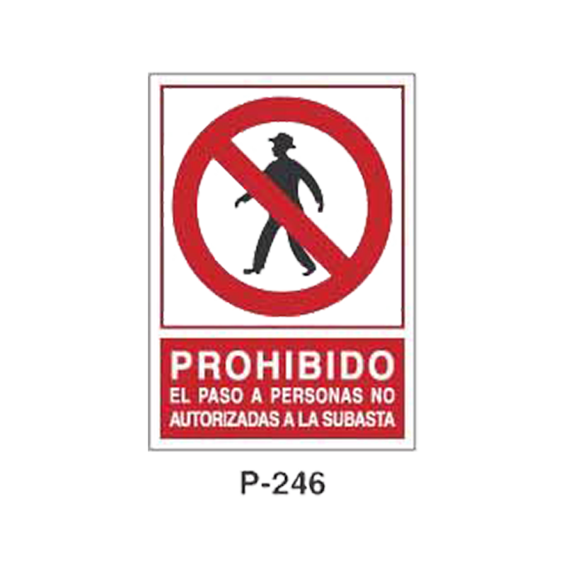 Placa de Prohibición y PCI Tipo 4 (Lámina - Clase A)//Prohibition and Fire Signboard Type 4 (Plastic Sheet - Class A)